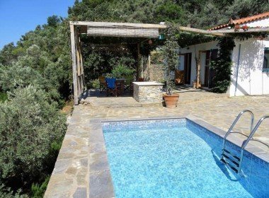 Yshia Cottag Pool Villa Villas Skopelos Glossa for rent price rural hidden relax best house apartment preis preise